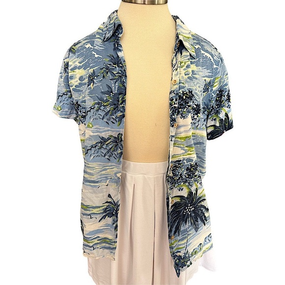 Liz Claiborne Silk Hawaiian Shirt - Picture 2 of 3